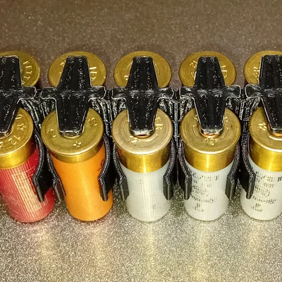 Khay giữ 10 viên đạn shotgun 12 gauge in 3D tiện lợi