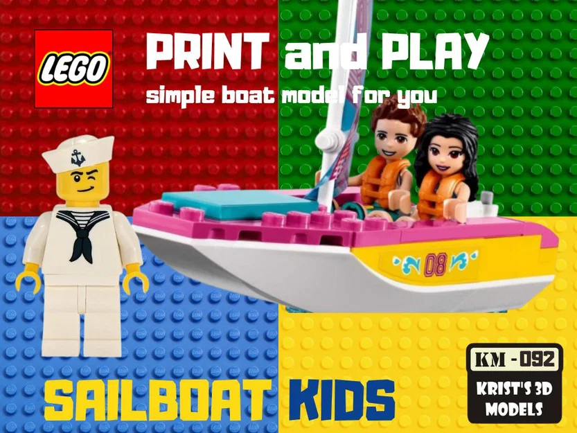Mô hình thuyền buồm 3D phong cách LEGO cho bé yêu - Image 1