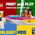 Mô hình thuyền buồm 3D phong cách LEGO cho bé yêu - Thumbnail 1
