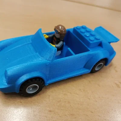 Mô hình xe Porsche 911 3D - Tương thích lắp ráp cùng LEGO