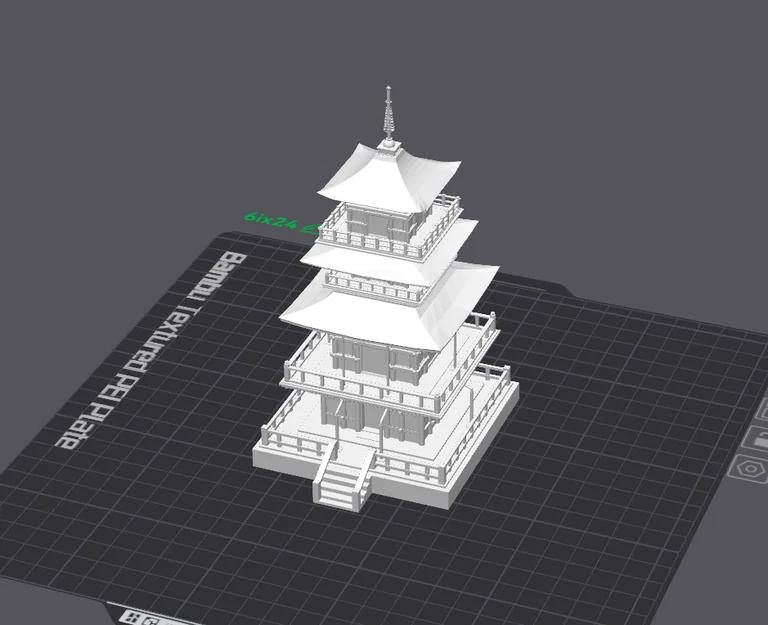Mô hình Chùa Nhật Bản (Japan Temple) in 3D tinh xảo - Image 2