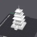 Mô hình Chùa Nhật Bản (Japan Temple) in 3D tinh xảo - Thumbnail 2