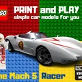 Mô hình 3D xe đua The Mach 5 Speed Racer cho fan LEGO - Thumbnail 1