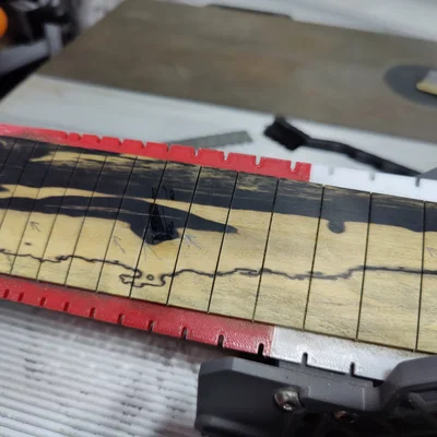 Template cắt rãnh fretboard 25.5" và 24.75"