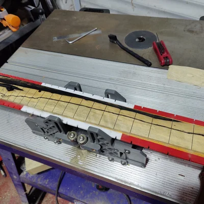 Template cắt rãnh fretboard 25.5" và 24.75"