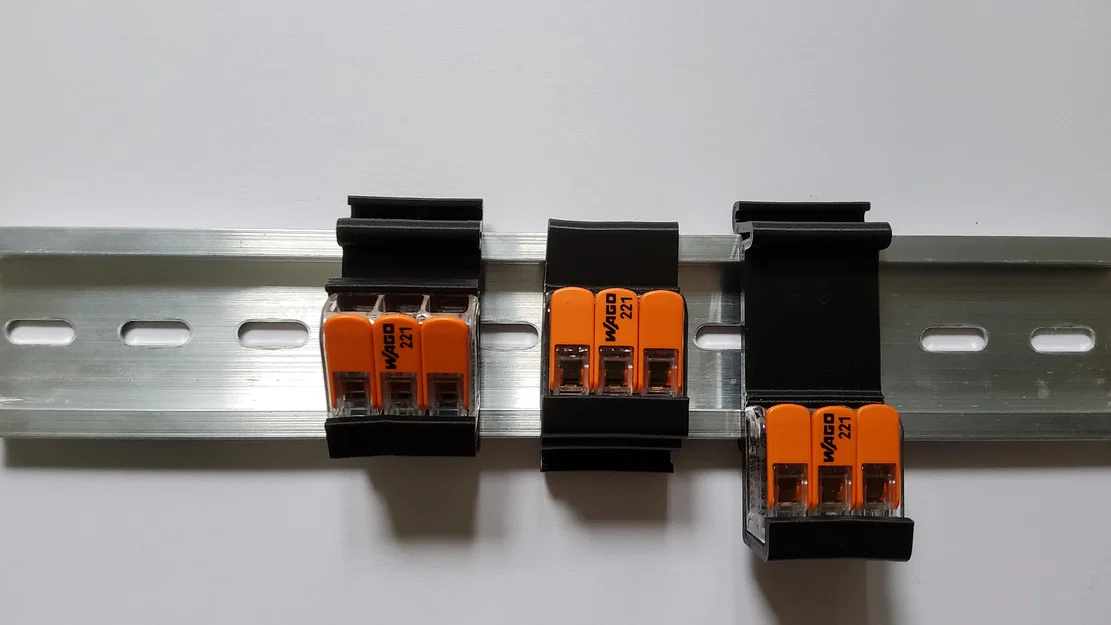 Ngàm gắn DIN cho WAGO 221-4xx/6xx (WAGO 221-4xx/6xx DIN Mount) - Image 2