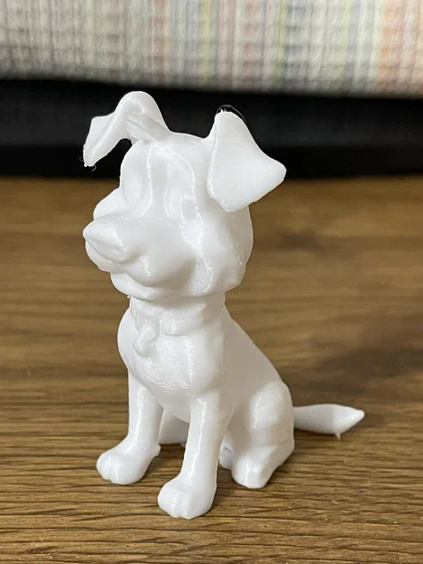 Mô hình chú chó hoạt hình (Cartoon Sitting Dog) in 3D dễ thương - Image 1