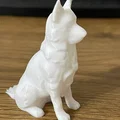 Mô hình chú chó ngồi (Sitting Dog) dễ thương để tô màu thủ công - Thumbnail 1