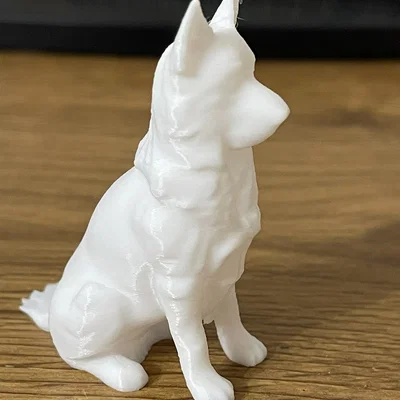 Mô hình chú chó ngồi (Sitting Dog) dễ thương để tô màu thủ công