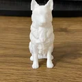 Mô hình chú chó ngồi (Sitting Dog) dễ thương để tô màu thủ công - Thumbnail 3
