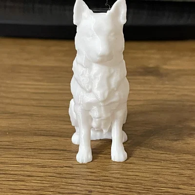 Mô hình chú chó ngồi (Sitting Dog) dễ thương để tô màu thủ công