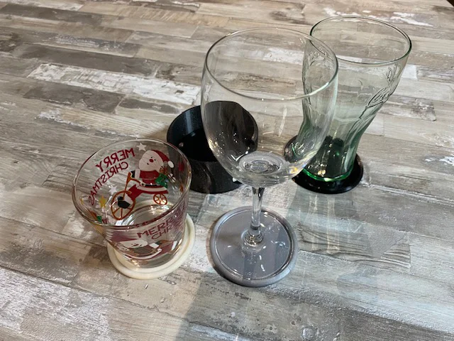 Bộ đế lót ly kèm khay đựng hiện đại - Thiết kế in 3D tối giản - Image 4