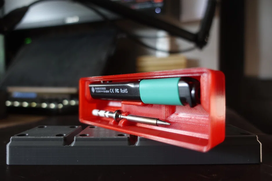 Khay Gridfinity siêu gọn cho Pinecil (Cramped Pinecil Gridfinity bin) - Image 3