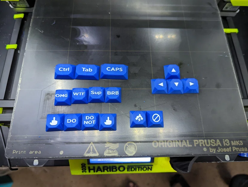 Bộ keycap Cherry MX đầy đủ tối ưu in 3D (GEM profile, multi-material) - Image 9