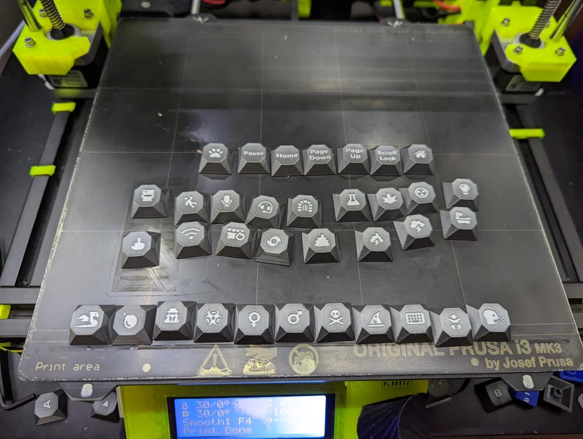 Bộ keycap Cherry MX đầy đủ tối ưu in 3D (GEM profile, multi-material) - Image 10