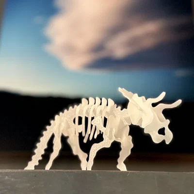 Triceratops Skeleton Kit Card – Kit card bộ xương Triceratops