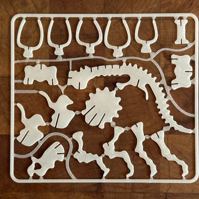 Triceratops Skeleton Kit Card – Kit card bộ xương Triceratops