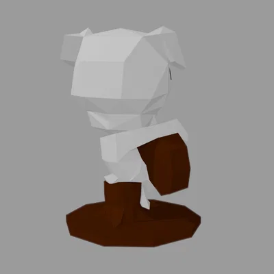 Mô hình 3D K.K. Slider Animal Crossing: Nghệ sĩ Guitar Low Poly