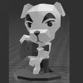 Mô hình 3D K.K. Slider Animal Crossing: Nghệ sĩ Guitar Low Poly - Thumbnail 3