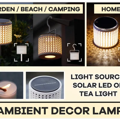 Thiết kế đèn: Đèn năng lượng mặt trời, đèn Tea Light