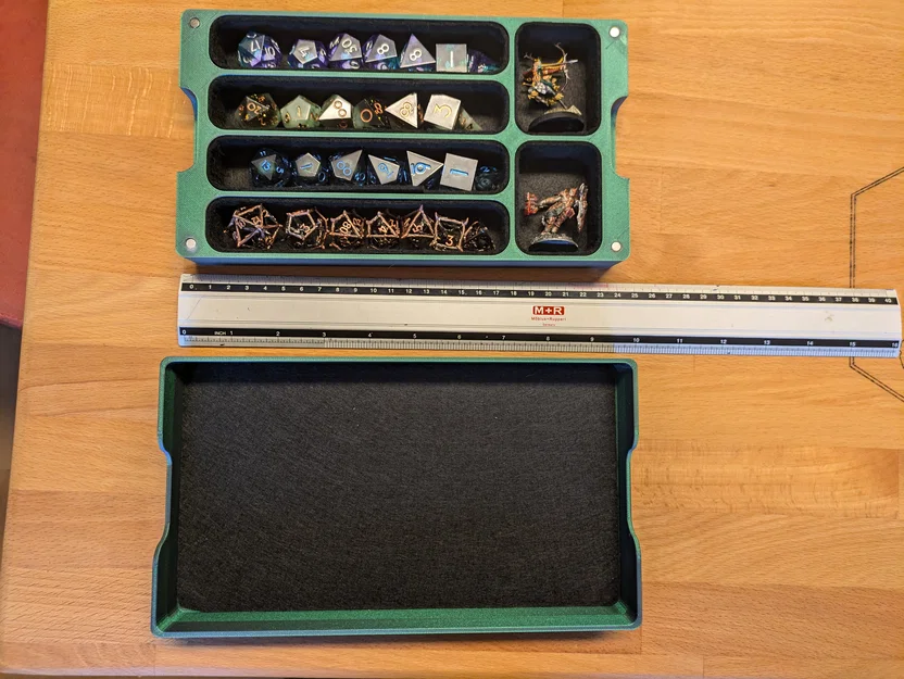 Hộp Dice & Mini kèm Nắp làm Dice Tray – cho DnD/Pathfinder - Image 4