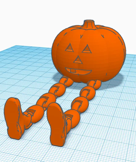 Mô hình Bí ngô chân dài (Pumpkin with legs) trang trí Halloween độc đáo - Image 4