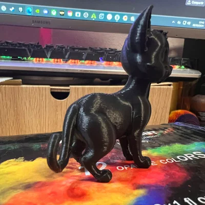 Mô hình chú mèo hoạt hình dễ thương - Gato Cartoon 3D Printing
