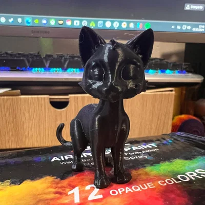 Mô hình chú mèo hoạt hình dễ thương - Gato Cartoon 3D Printing