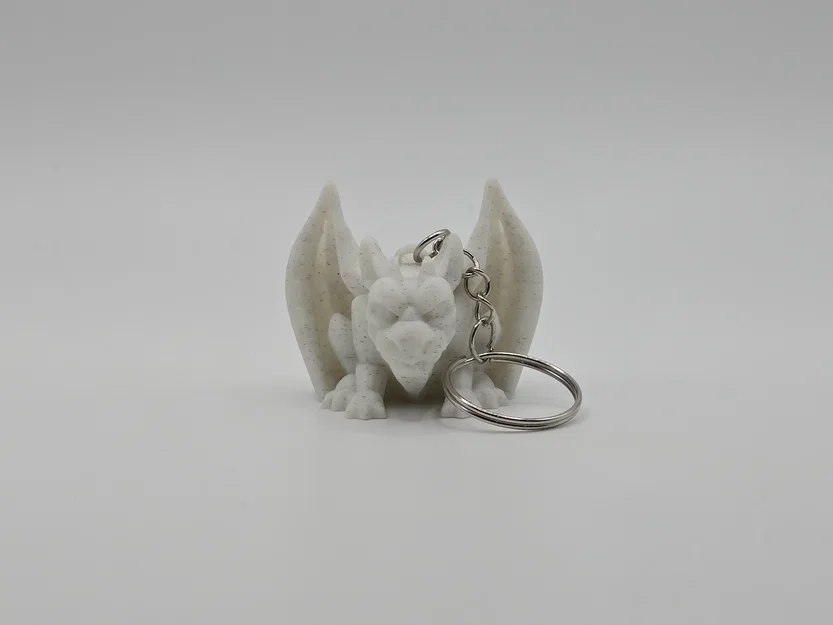 Móc khóa quái vật Gargoyle mini in 3D phong cách Halloween - Image 1