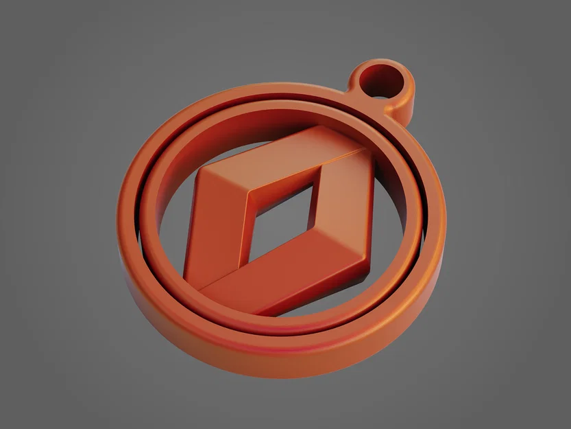 Móc khóa xoay Renault Gyro - Phụ kiện độc đáo cho người yêu xe - Image 1