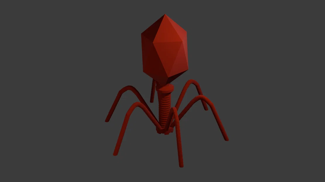 Mô hình 3D Bacteriophage: Giáo cụ trực quan về Virus thực khuẩn thể - Image 1