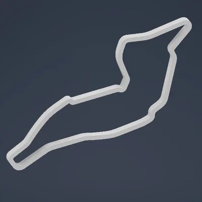 Mô hình 3D đường đua F1 Imola - Trang trí góc làm việc cực chất