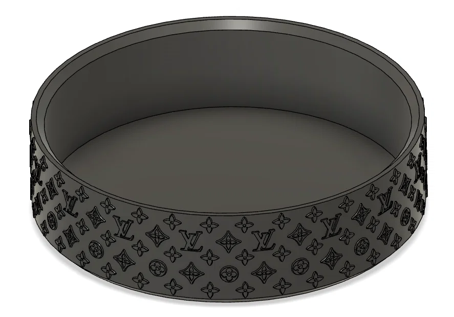 Khay tắm cho chim họa tiết sang trọng in 3D - Image 1