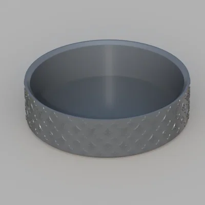 Khay tắm cho chim họa tiết sang trọng in 3D