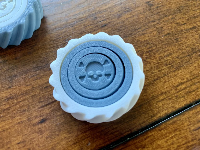 Nhẫn Fidget Đầu Lâu Halloween (Halloween Skull Ring Fidget) - Image 1