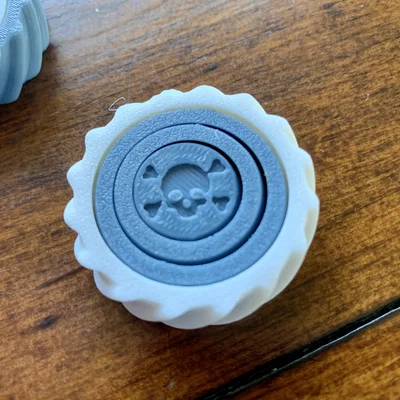 Nhẫn Fidget Đầu Lâu Halloween (Halloween Skull Ring Fidget)