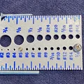 Gauge đo cỡ vít hệ imperial đầy đủ (Comprehensive Imperial Screw Size Gauge) - Thumbnail 1