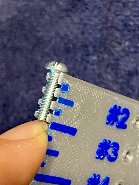 Gauge đo cỡ vít hệ imperial đầy đủ (Comprehensive Imperial Screw Size Gauge) - Image 3