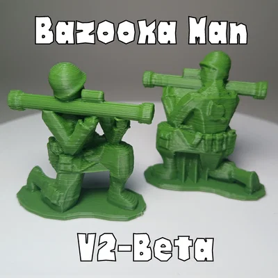 Army Men - Chiến binh Bazooka - Dễ dàng in FDM