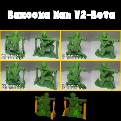 Army Men - Chiến binh Bazooka - Dễ dàng in FDM