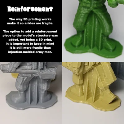 Army Men - Chiến binh Bazooka - Dễ dàng in FDM