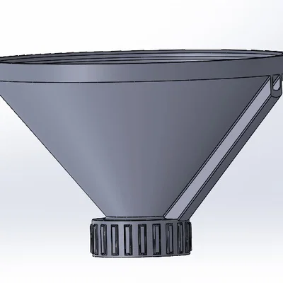 Phễu gắn chai PET có đường thoát khí (Funnel for PET Bottle with air tunnel)