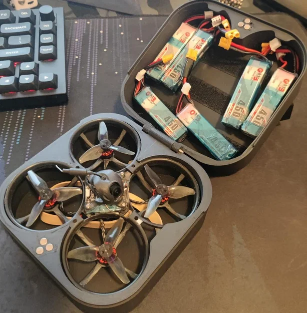 Hộp Đựng Mobula 8 Có Ngăn Chứa Pin Gọn Gàng - Thiết Kế In 3D Tiện Lợi - Image 1