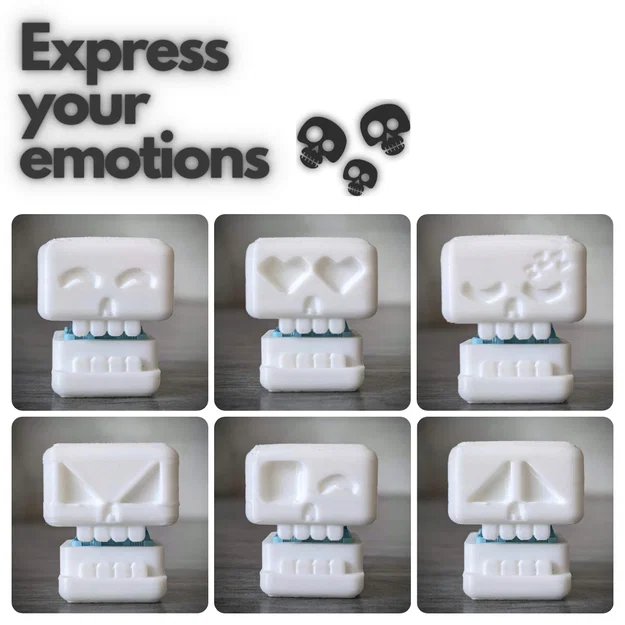 Skull Key Switch Fidget Toy – Đồ chơi fidget dùng mechanical switch - Image 3