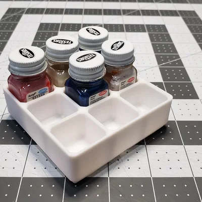 Khay Gridfinity – Giá đỡ sơn Testors (Gridfinity Bin - Testors Paints Holder)