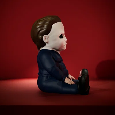Mô hình trang trí Michael Myers phiên bản baby in 3D độc đáo
