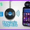 Móc khóa đĩa vinyl gắn thẻ NFC - Thumbnail 1