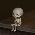 Mô hình bộ xương ngồi (Cute sitting skeleton) in 3D cực đáng yêu - Thumbnail 1