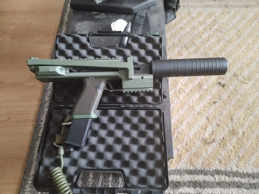 Bộ khung Carbine tối giản cho Novritsch SSP18 và Glock - Bản in 3D - Image 2