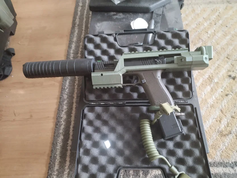 Bộ khung Carbine tối giản cho Novritsch SSP18 và Glock - Bản in 3D - Image 3